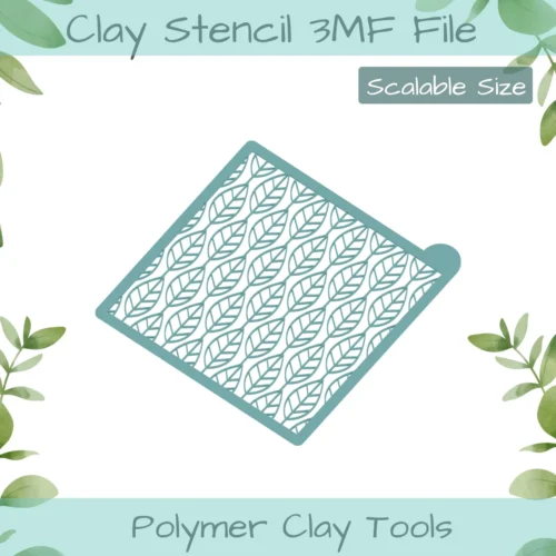 Leaves Polymer Clay Stencil - Image 2