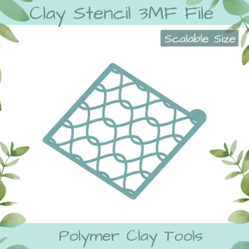 Chain Link2 Polymer Clay Stencil - Image 2