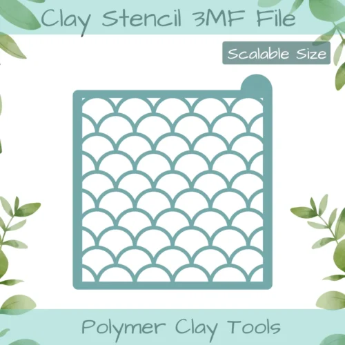 Fans Polymer Clay Stencil - Image 1