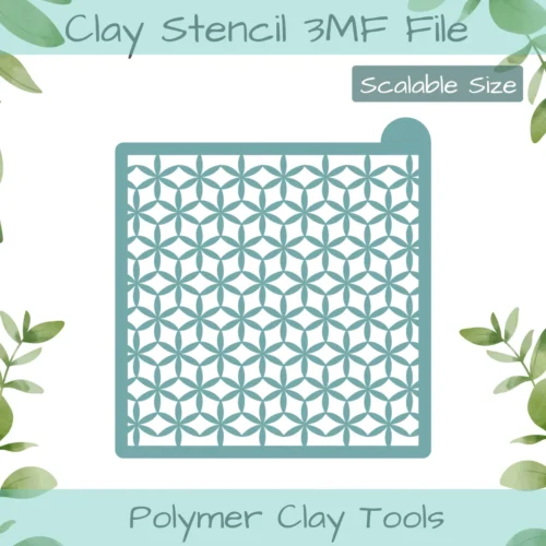 Cubes Polymer Clay Stencil - Image 1