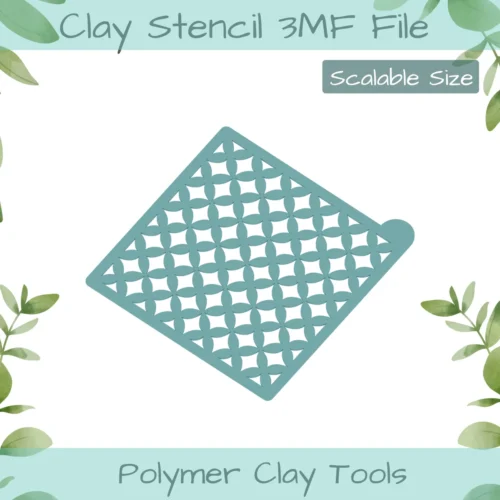 Lattice Polymer Clay Stencil - Image 2