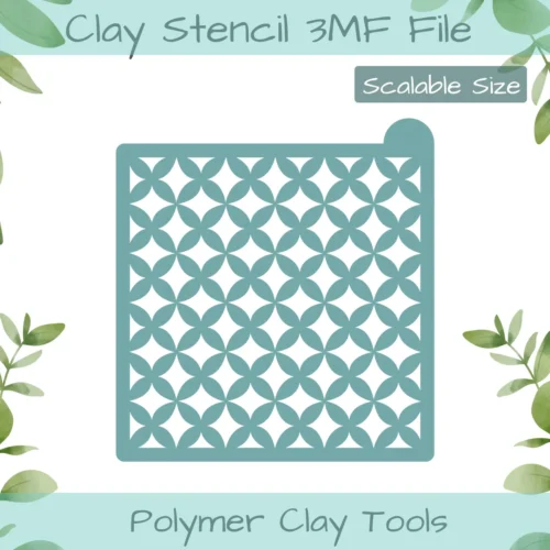 Lattice Polymer Clay Stencil - Image 1