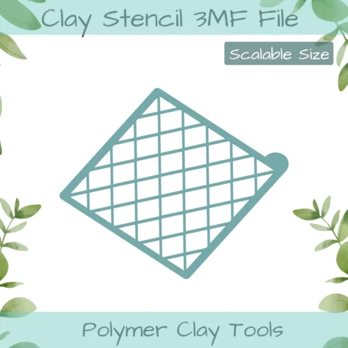 Diamonds Polymer Clay Stencil - Image 2