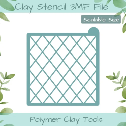 Diamonds Polymer Clay Stencil - Image 1