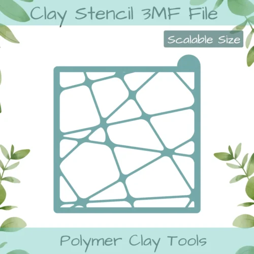 Network Polymer Clay Stencil - Image 1