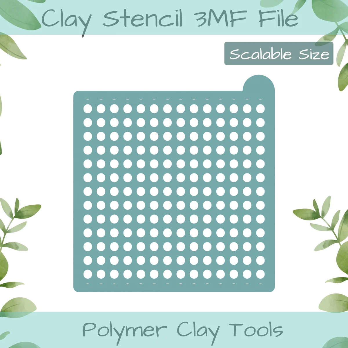 Dots Polymer Clay Stencil