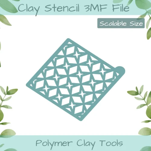 Diamonds Polymer Clay Stencil - Image 2