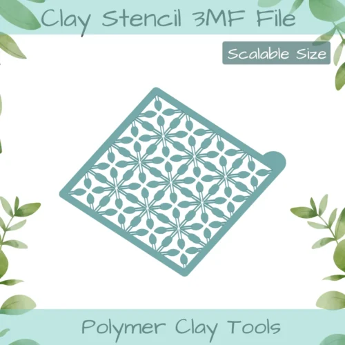 Burst Polymer Clay Stencil - Image 2