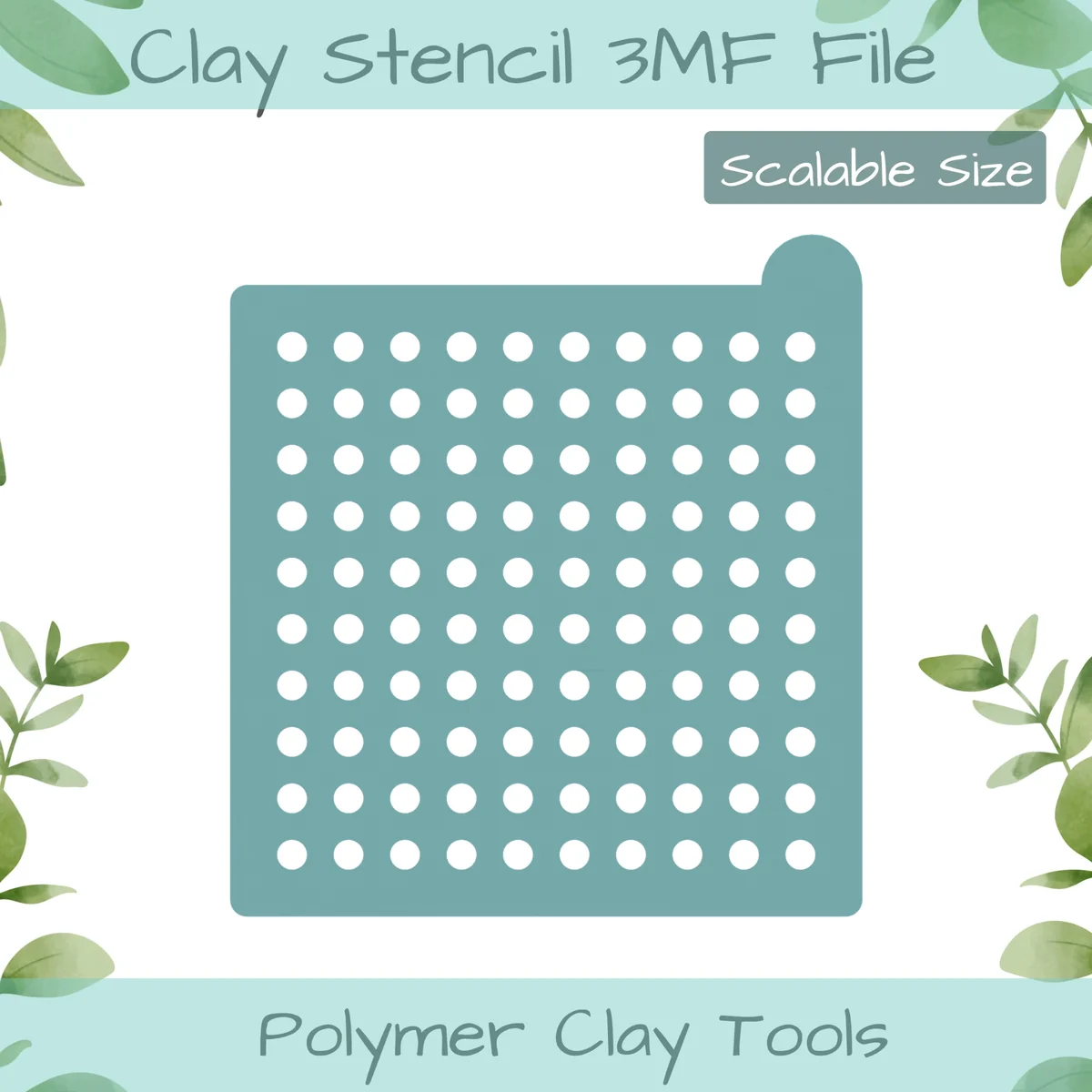 Dots Polymer Clay Stencil