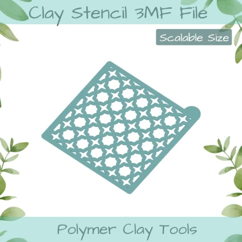Sparkles2 Polymer Clay Stencil - Image 2