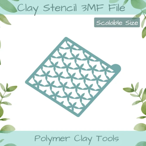 Stars Polymer Clay Stencil - Image 2