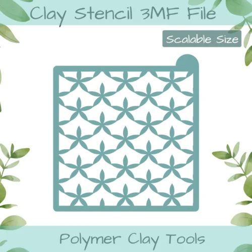 Stars Polymer Clay Stencil - Image 1